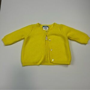 Jacadi Baby Yellow Knit Cardigan – Size 3M